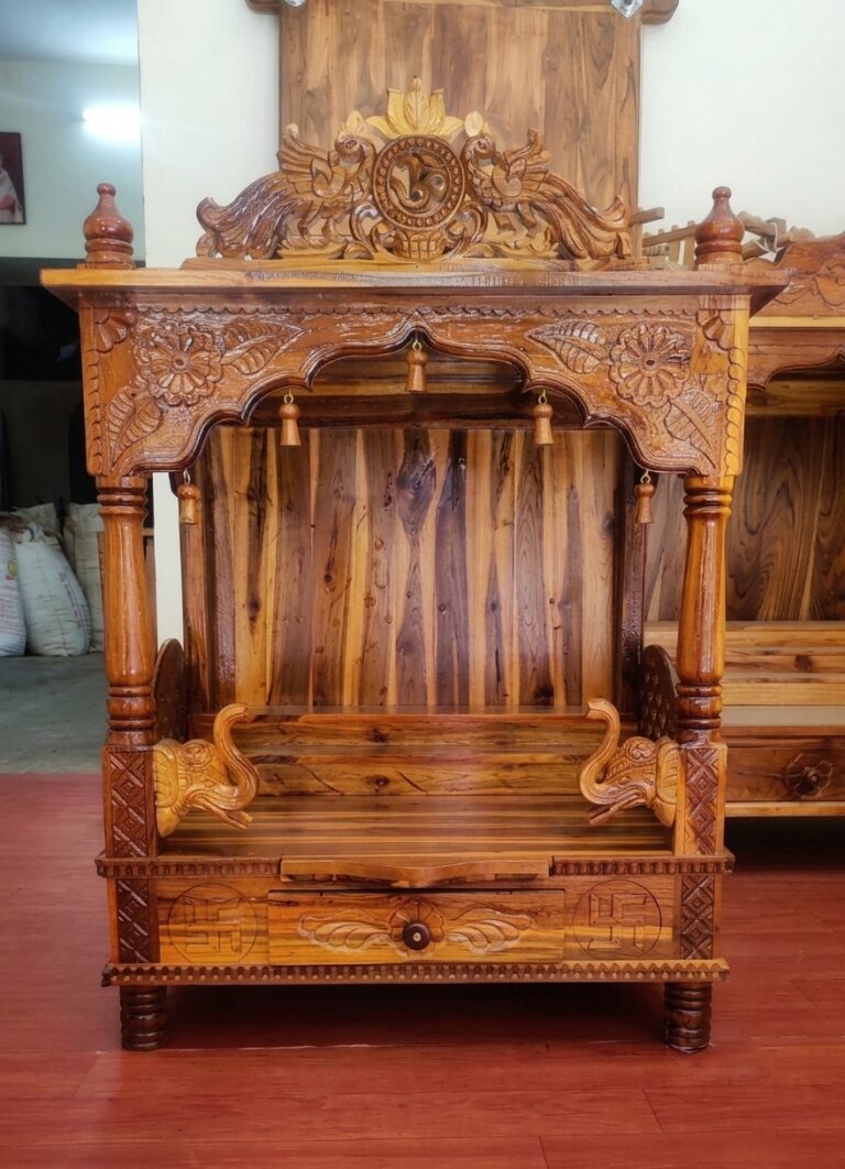 Handcrafted Teak Wood Temples