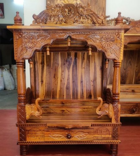 Handcrafted Teak Wood Temples